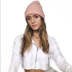 Baby pink beanie